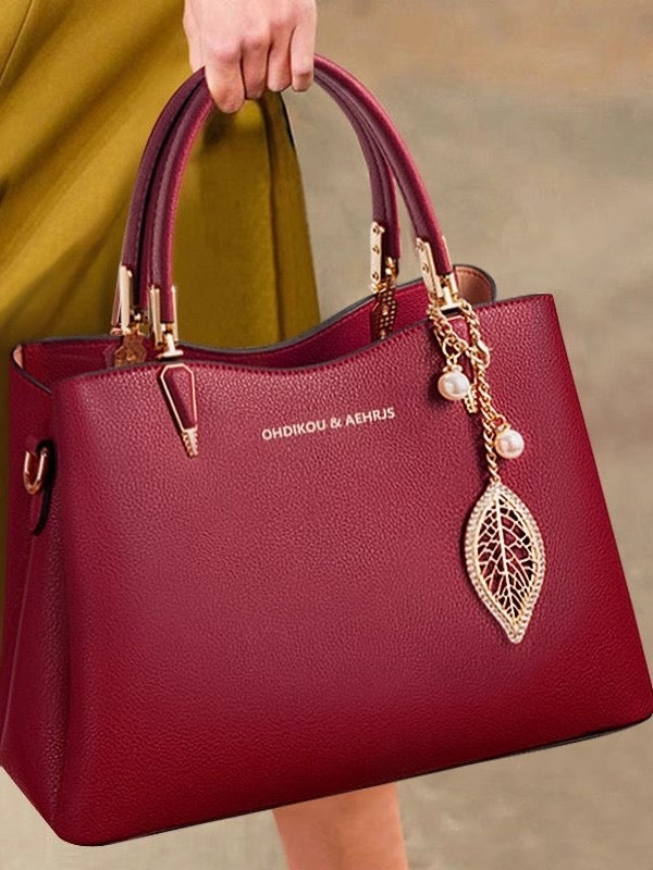 Elegant Leather Tote Handbag